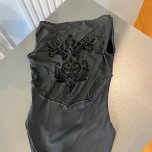 Like New Ballet Rosa Black Leotard (Size 10)